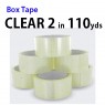 Clear 2"  110yd    6pack
